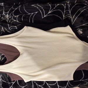 Ribbed Scoop Neck body suits